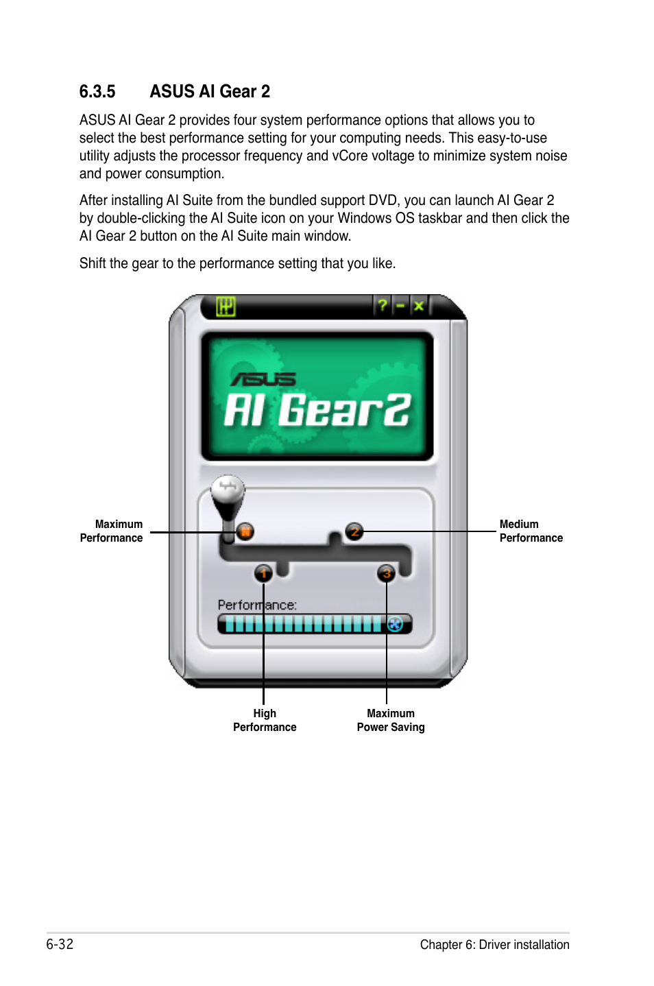 5 asus ai gear 2, 5 asus ai gear 2 -32 | Asus TW300-E5/PI4 User Manual | Page 164 / 174