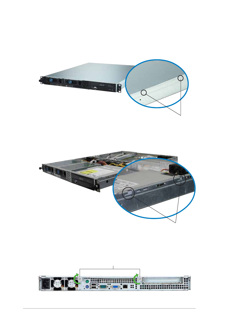 2 installing the cover | Asus 1U Rackmount Chassis Kit R10-A2P4 User Manual | Page 16 / 34