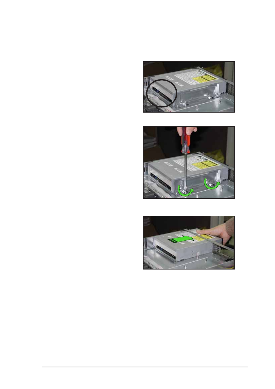 4 optical drive | Asus 1U Rackmount Chassis Kit R10-A2P4 User Manual | Page 27 / 34