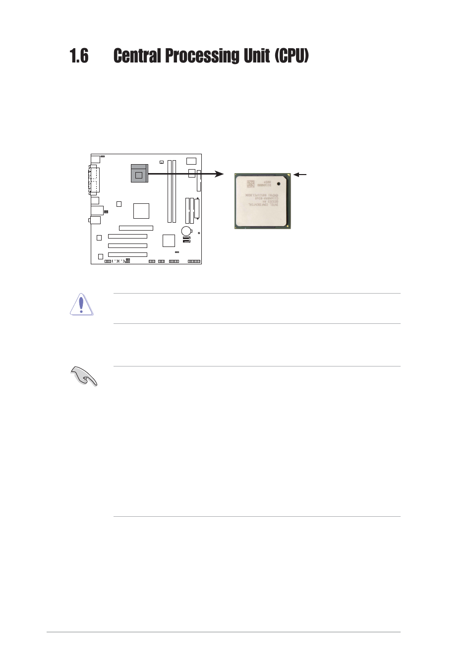 6 central processing unit (cpu), 1 overview, Hyper-threading technology | Asus P4S800-MX SE User Manual | Page 18 / 84