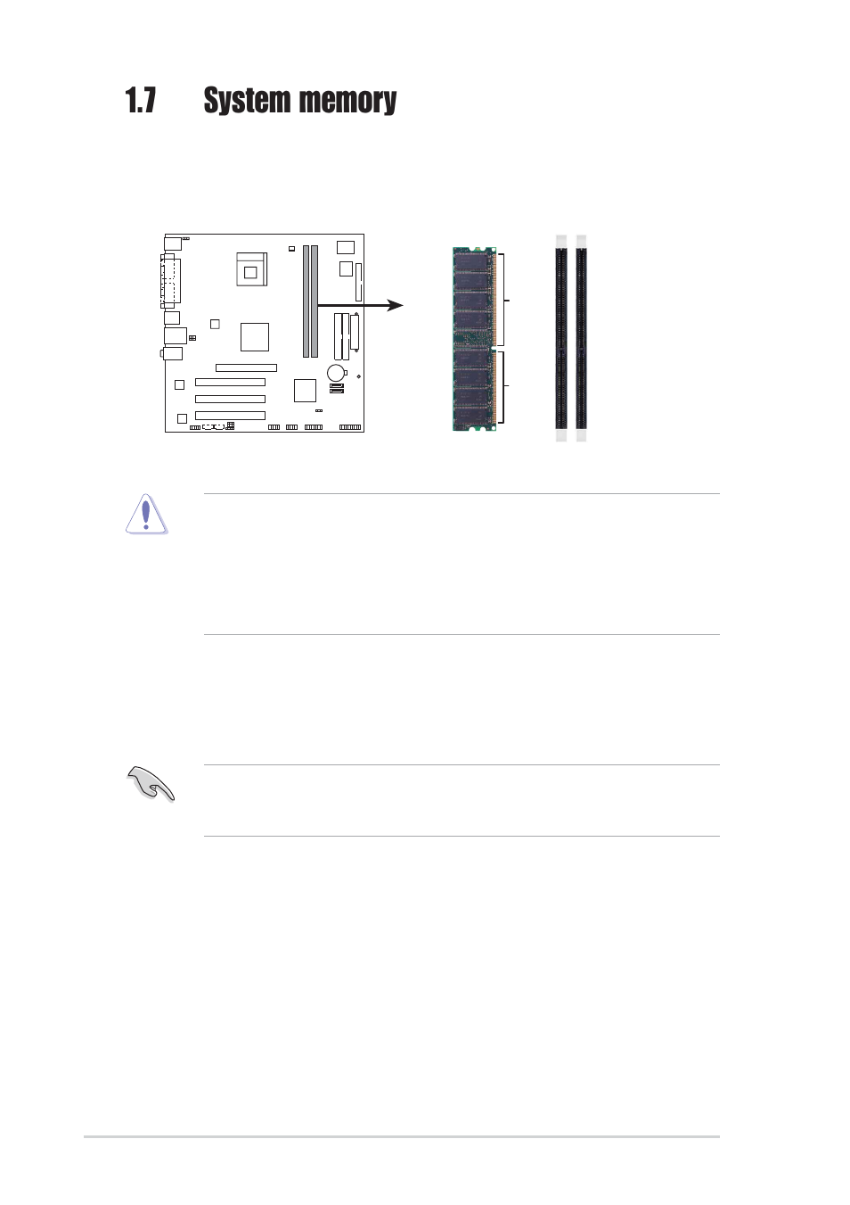 1 dimm sockets location | Asus P4S800-MX SE User Manual | Page 20 / 84