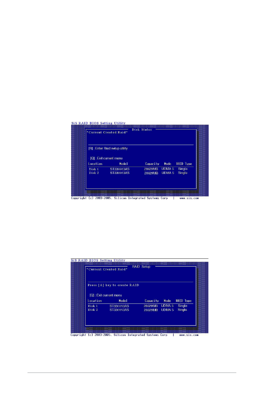 2 sis raid configurations | Asus P4S800-MX SE User Manual | Page 72 / 84