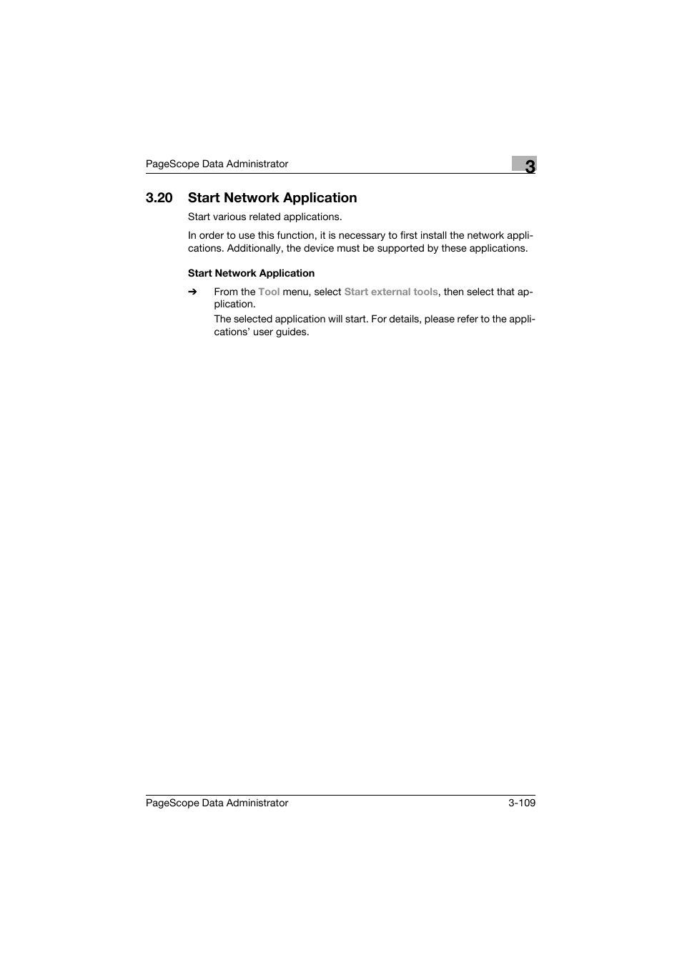 20 start network application, Start network application, Start network application -109 | Konica Minolta BIZHUB C30P User Manual | Page 118 / 128