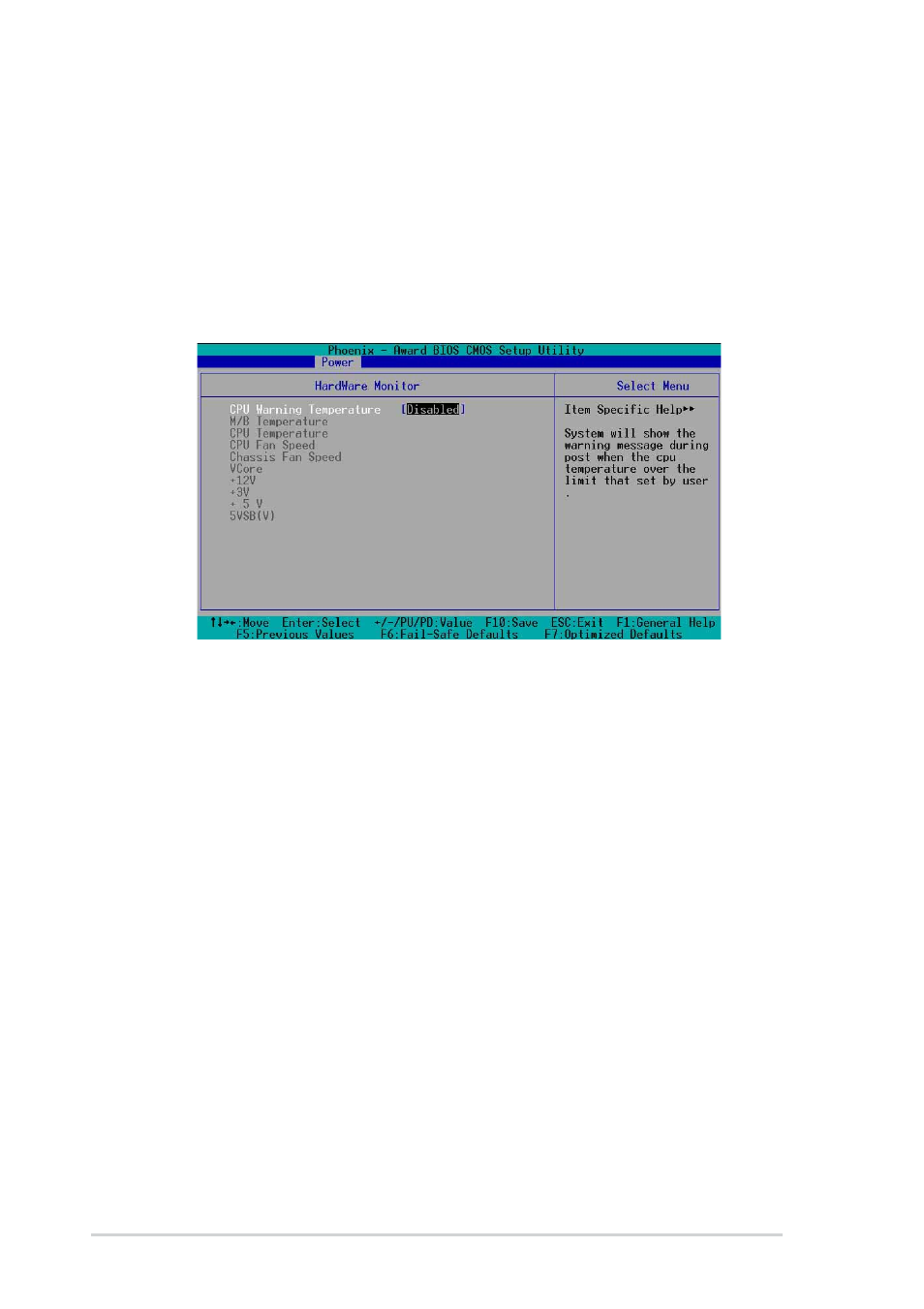 Hardware monitor | Asus P4BP-MX User Manual | Page 54 / 62
