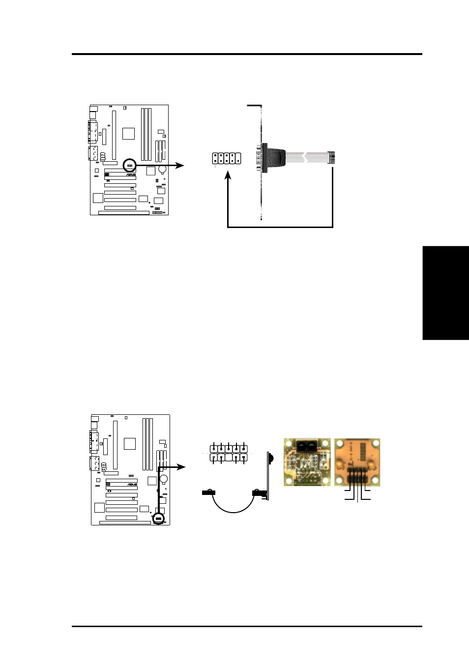 Hardware setup, Asus p3w user’s manual 43, P3w serial com2 bracket | P3w infrared module connector | Asus Intel 810 Motherboard P3W User Manual | Page 43 / 128