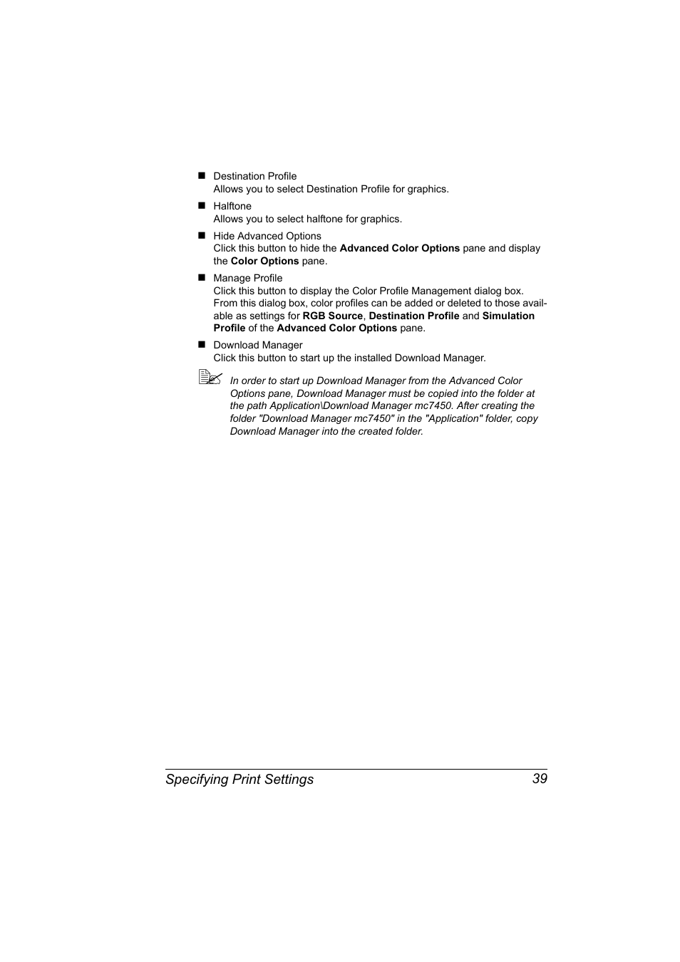 Konica Minolta Magicolor 7450 User Manual | Page 57 / 272