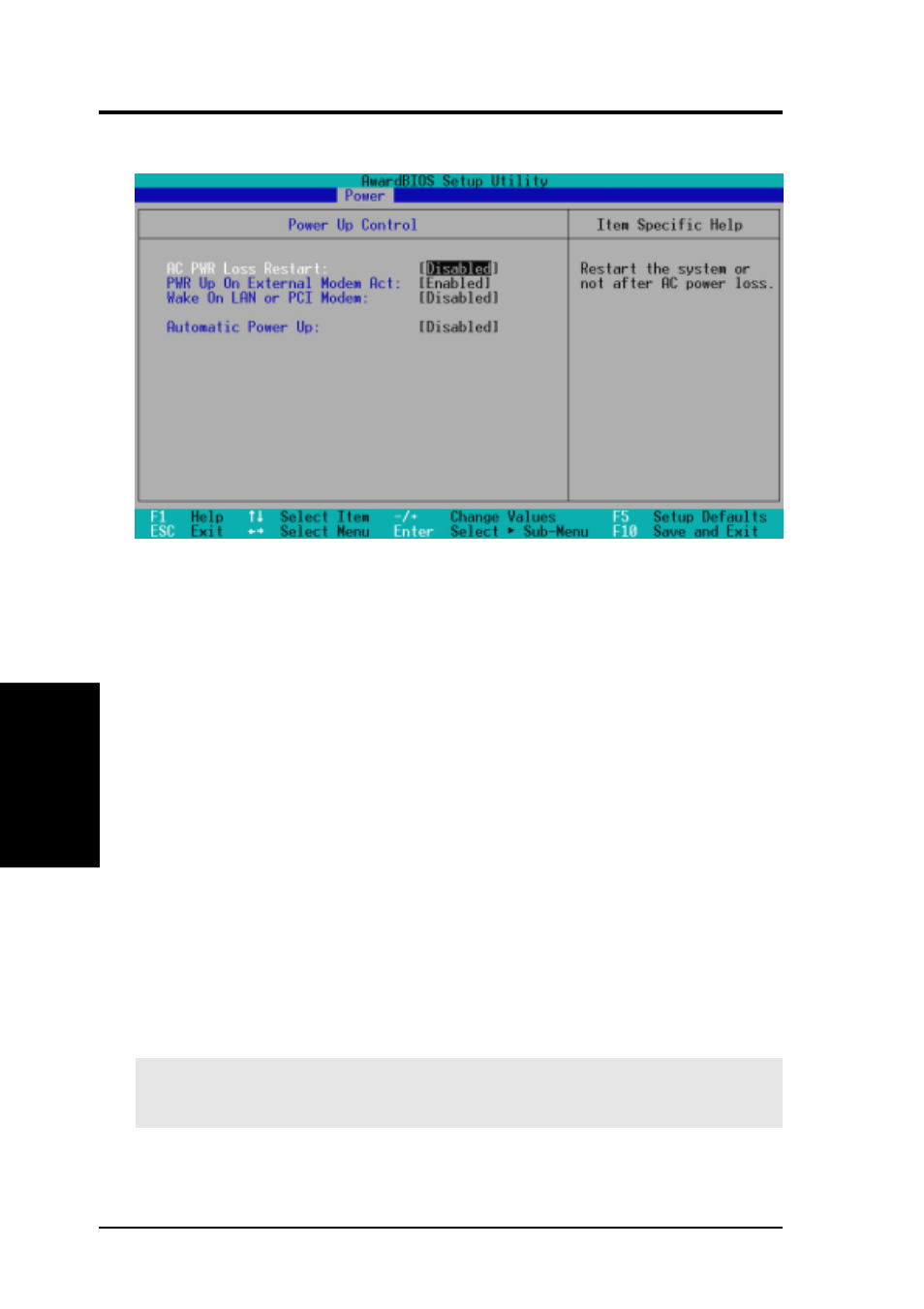 Bios setup, 1 power up control | Asus JUMPERFREE A7V-M User Manual | Page 72 / 106