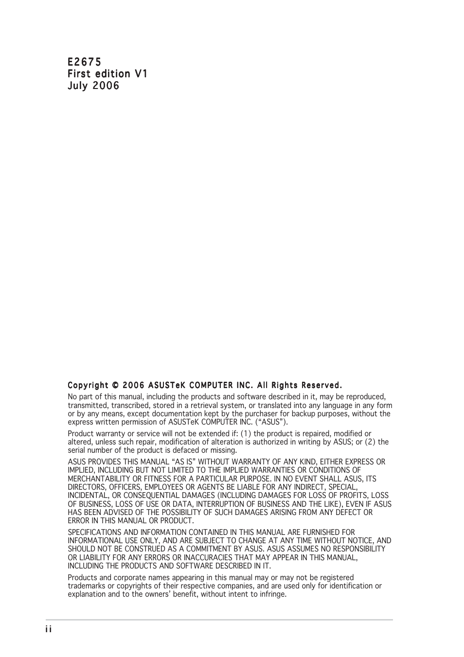 Asus MW201 Series User Manual | Page 2 / 22