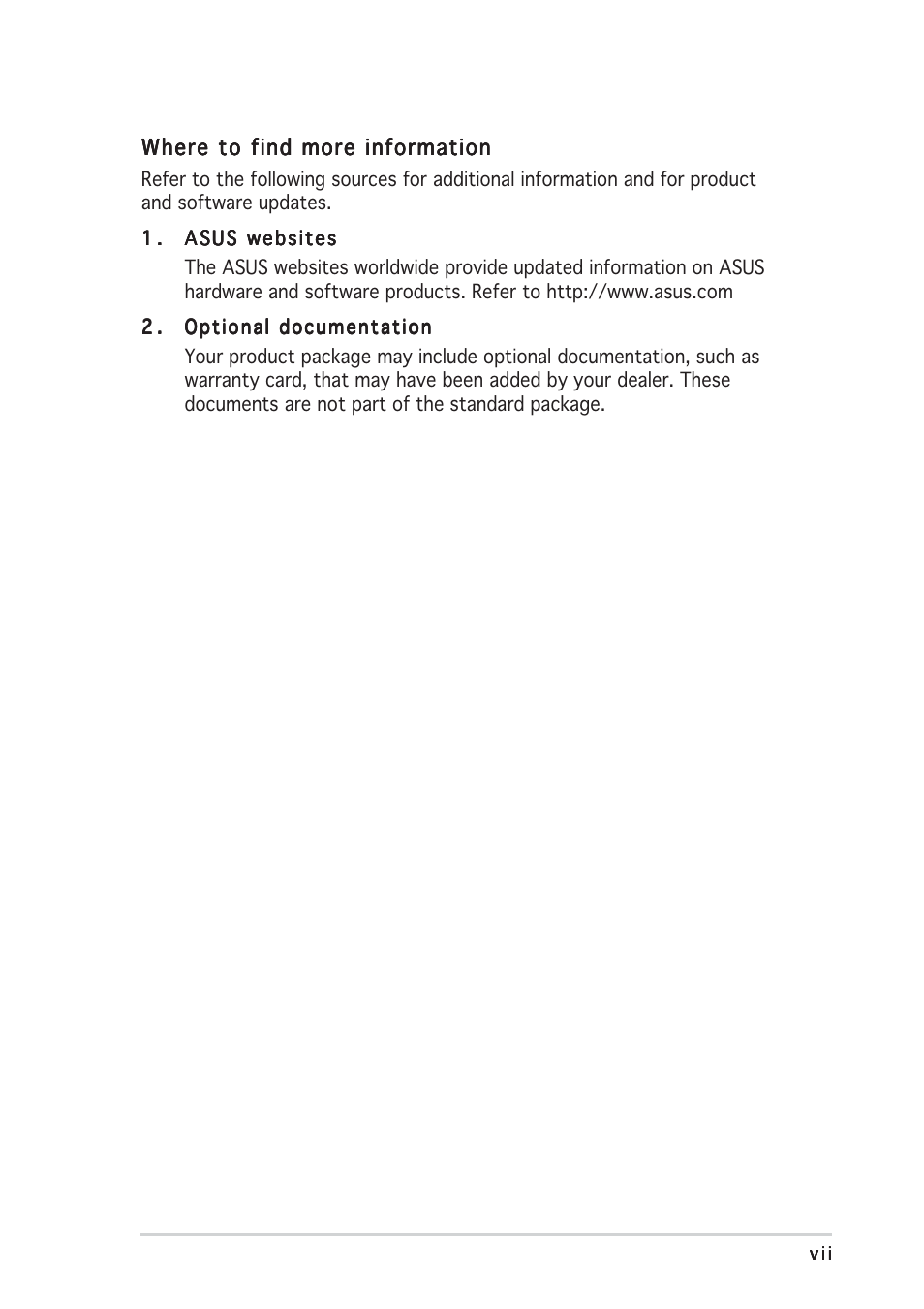 Asus MW201 Series User Manual | Page 7 / 22