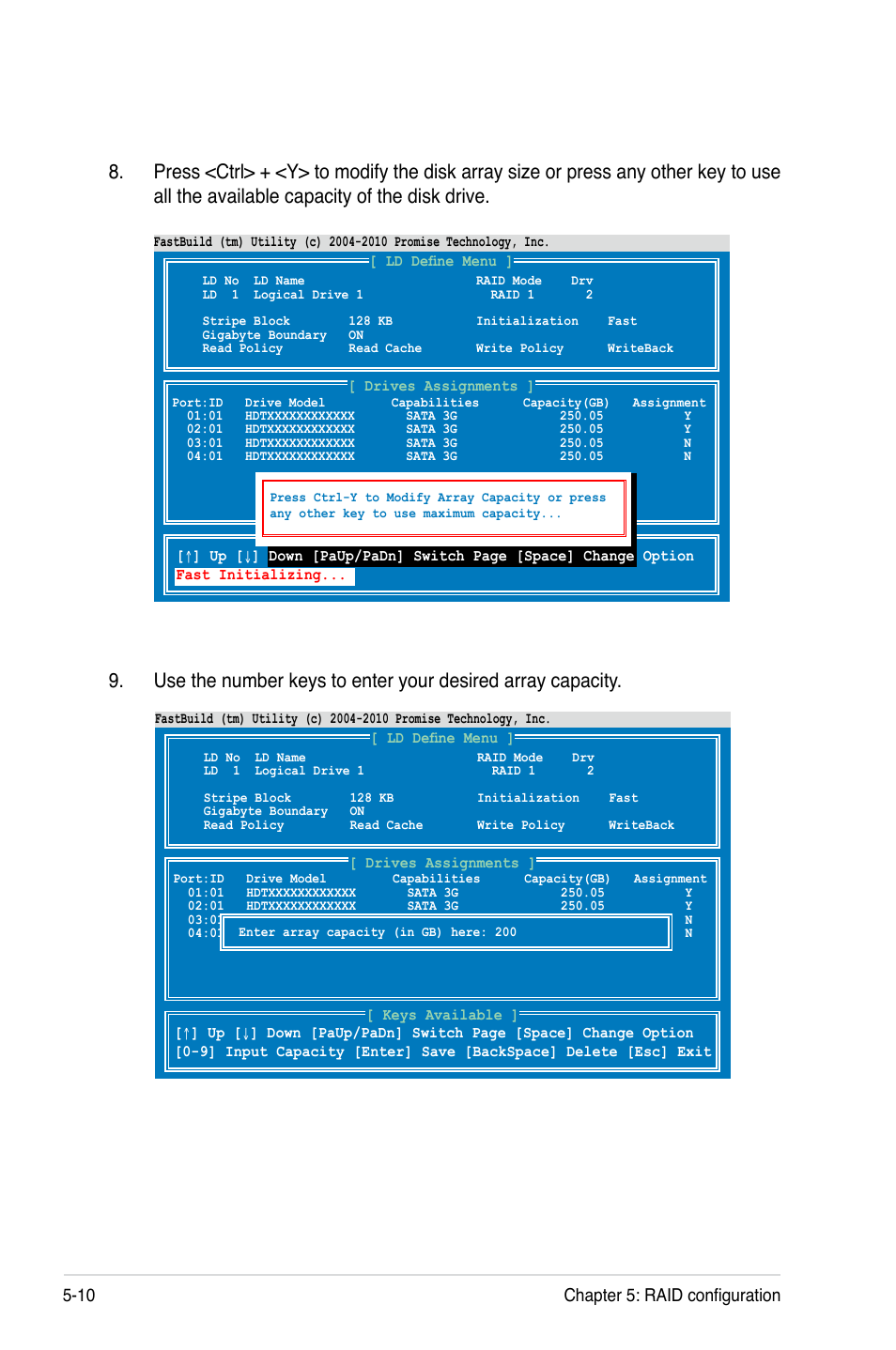 10 chapter 5: raid configuration | Asus KCMA-D8 User Manual | Page 116 / 152