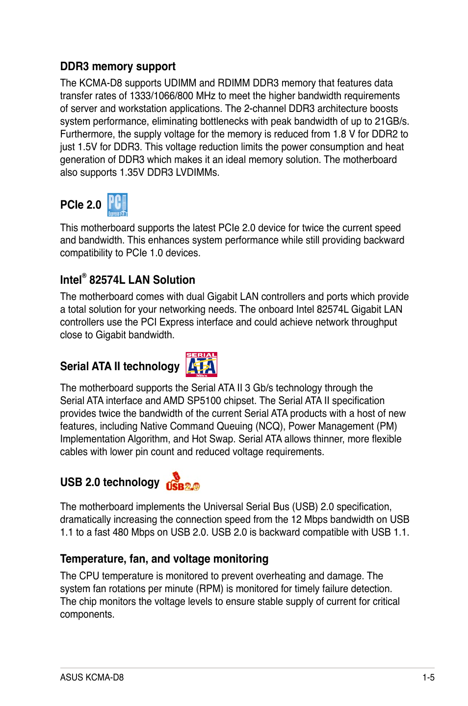 Asus KCMA-D8 User Manual | Page 17 / 152