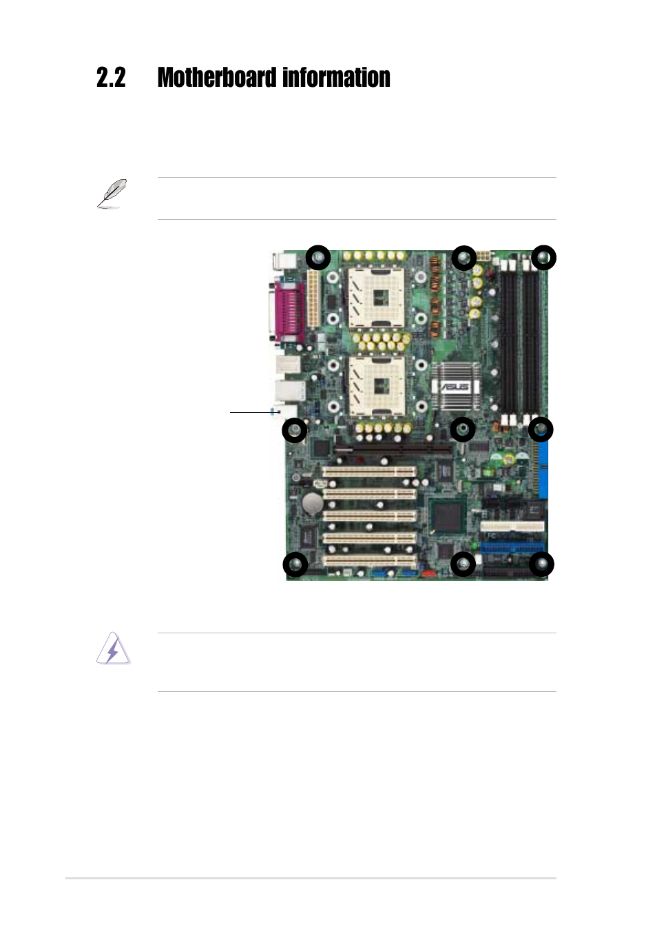 2 motherboard information | Asus Xeon 5U Rackmount Server AP1720-E1 User Manual | Page 20 / 78