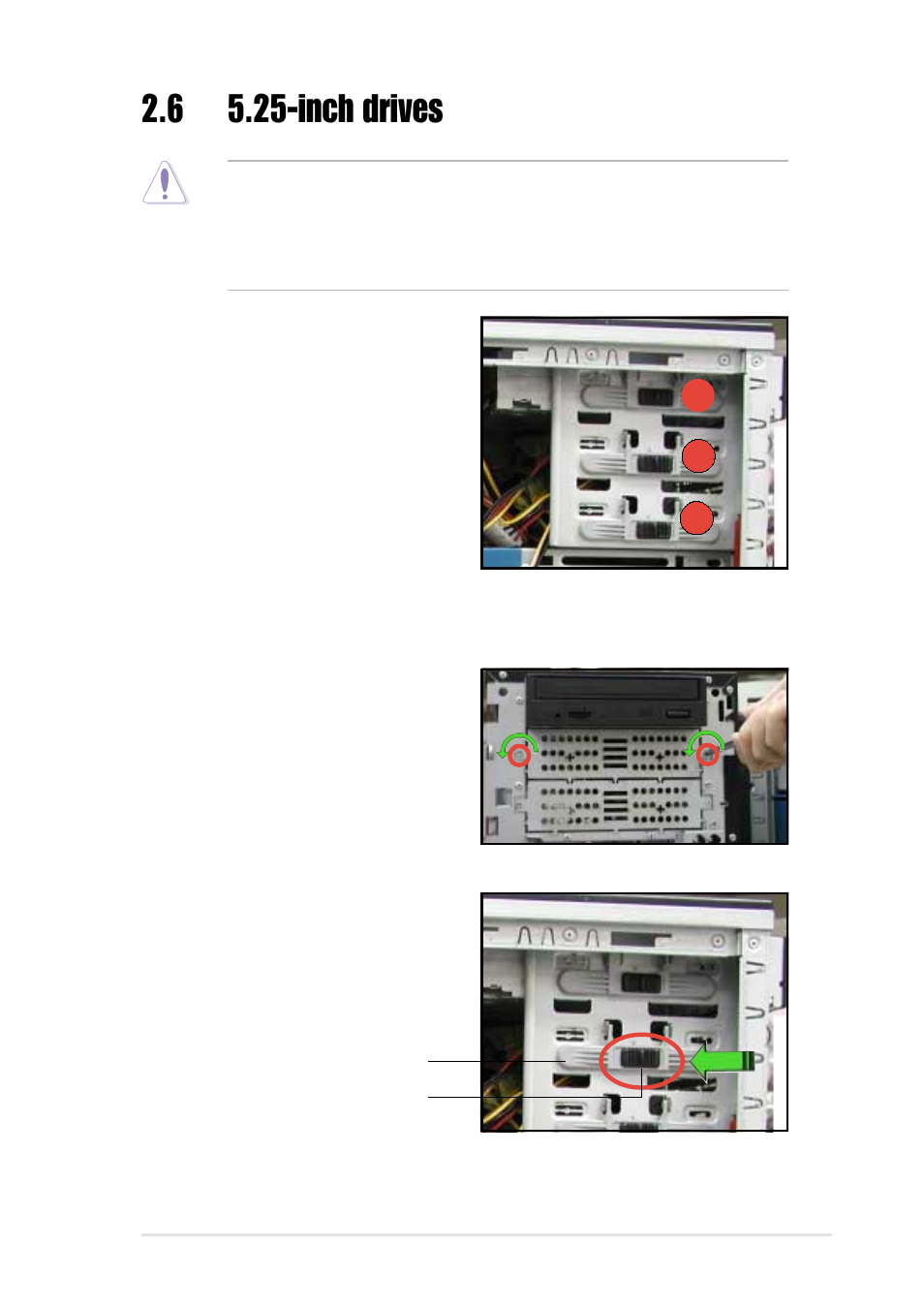 6 5.25-inch drives | Asus Xeon 5U Rackmount Server AP1720-E1 User Manual | Page 31 / 78