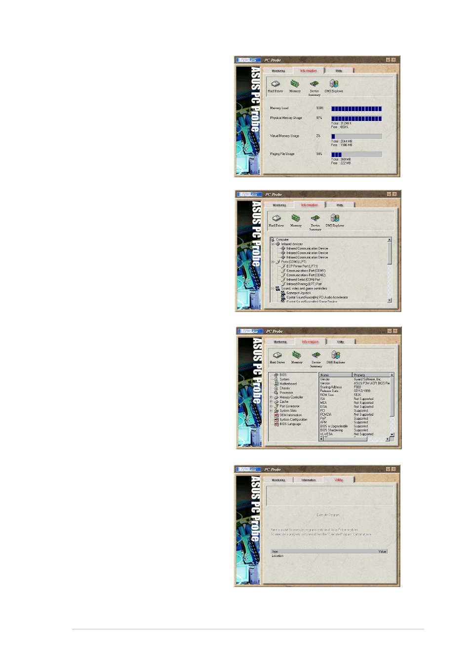 Utility | Asus P4S8X User Manual | Page 115 / 144