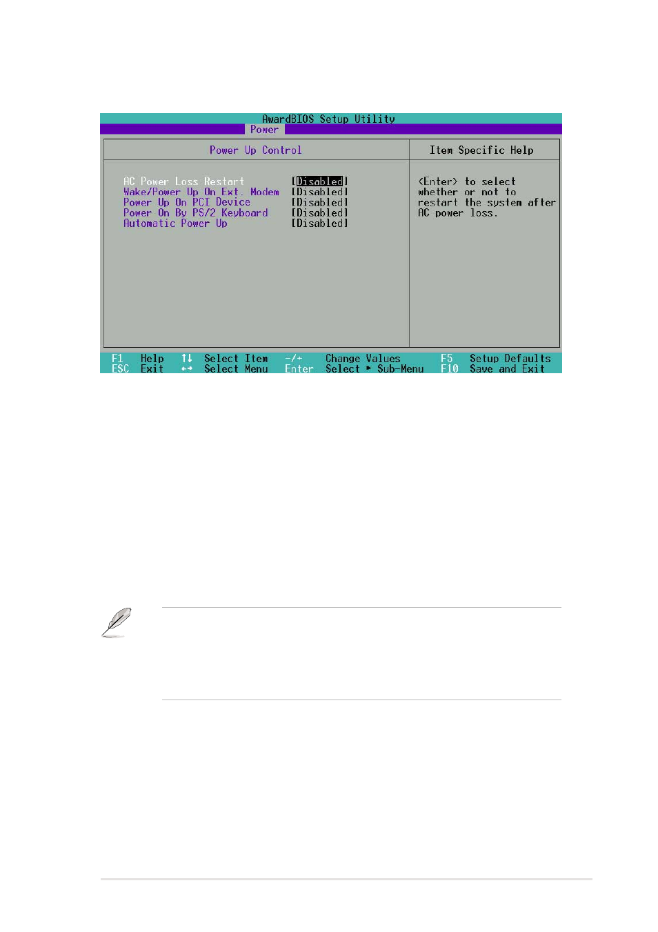 1 power up control | Asus P4S8X User Manual | Page 89 / 144
