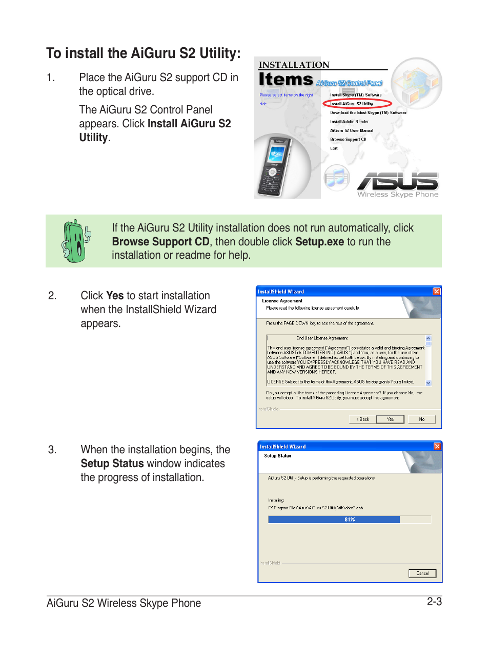 Asus AiGuru S2 User Manual | Page 25 / 106