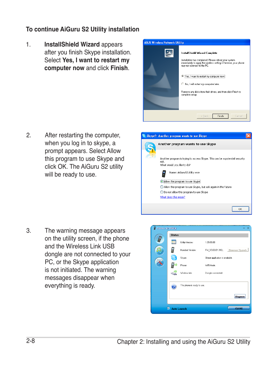 Asus AiGuru S2 User Manual | Page 30 / 106