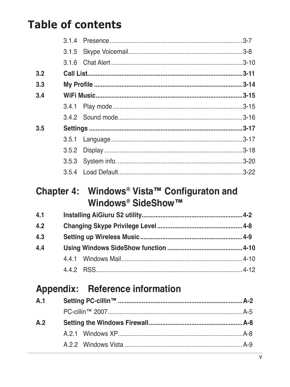 Asus AiGuru S2 User Manual | Page 5 / 106