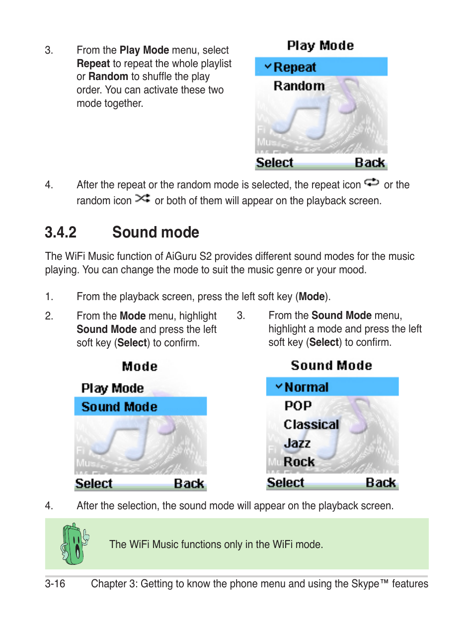 2 sound mode | Asus AiGuru S2 User Manual | Page 56 / 106