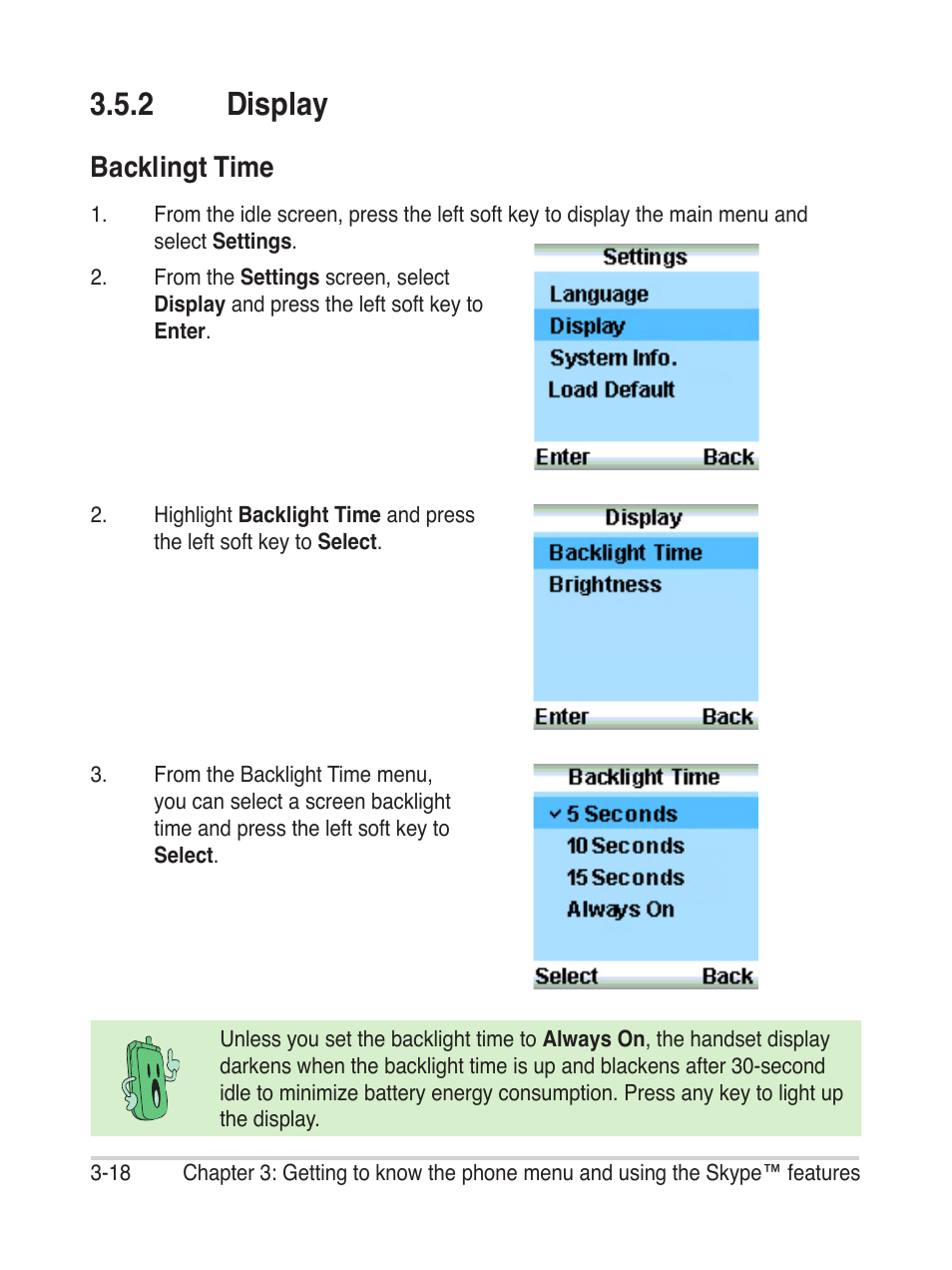 2 display, Backlingt time | Asus AiGuru S2 User Manual | Page 58 / 106