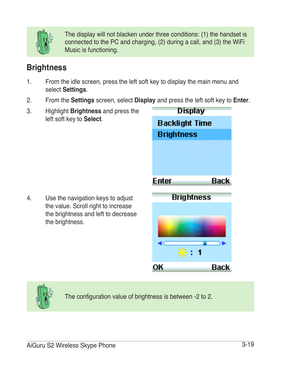 Brightness | Asus AiGuru S2 User Manual | Page 59 / 106