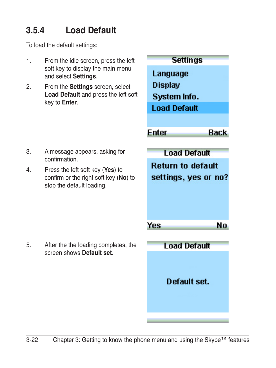 4 load default | Asus AiGuru S2 User Manual | Page 62 / 106