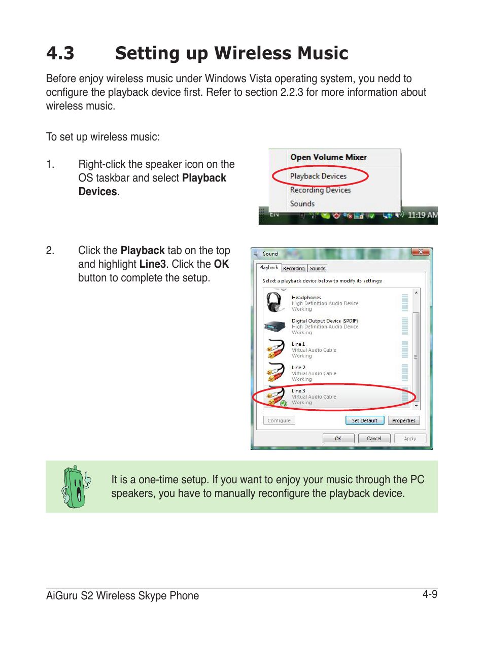 3 setting up wireless music | Asus AiGuru S2 User Manual | Page 71 / 106