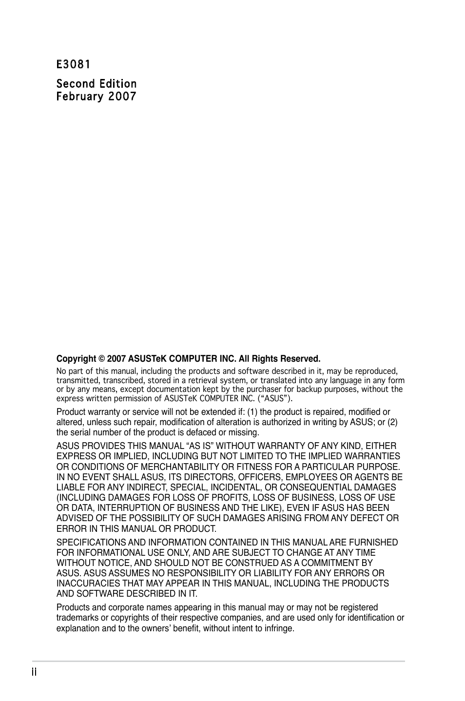 Asus Motherboard M2S-X User Manual | Page 2 / 86