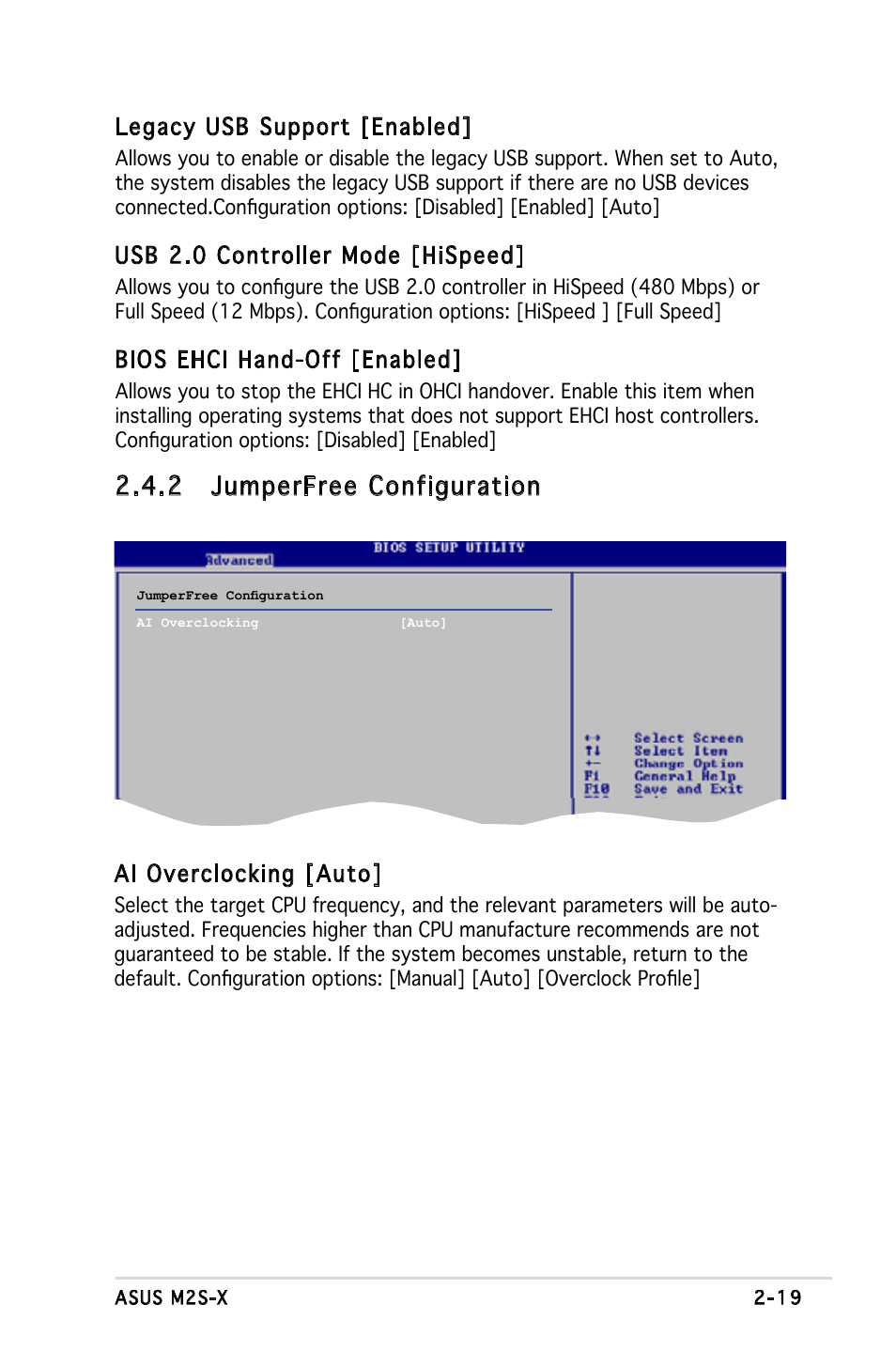 2 jumperfree configuration | Asus Motherboard M2S-X User Manual | Page 61 / 86