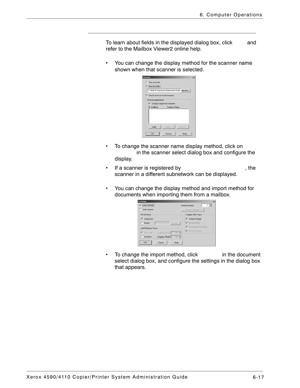 Changing mailbox viewer2 settings | Xerox 4590 User Manual | Page 135 / 402