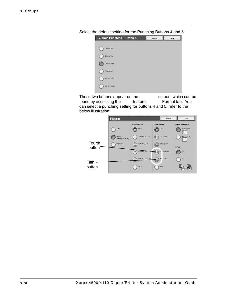 Punching buttons 4 and 5 | Xerox 4590 User Manual | Page 238 / 402