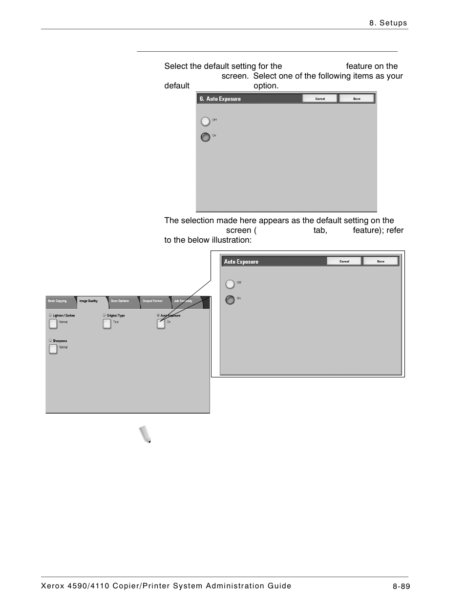 Auto exposure | Xerox 4590 User Manual | Page 247 / 402