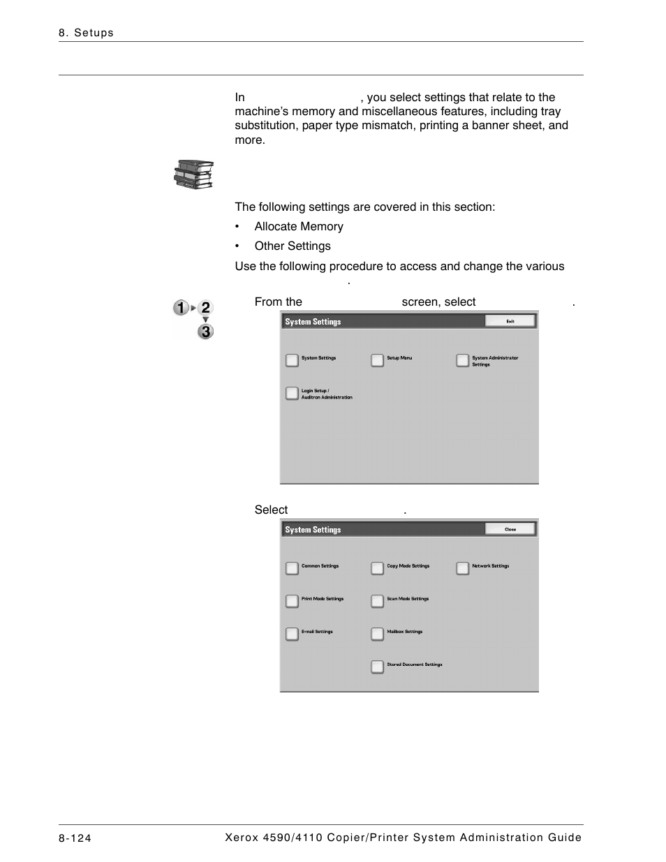 Print mode settings | Xerox 4590 User Manual | Page 282 / 402