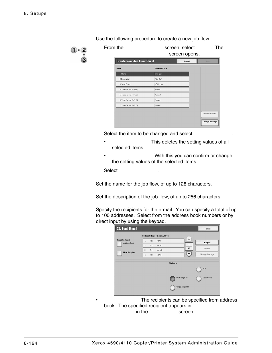 Create new job flow sheet | Xerox 4590 User Manual | Page 322 / 402