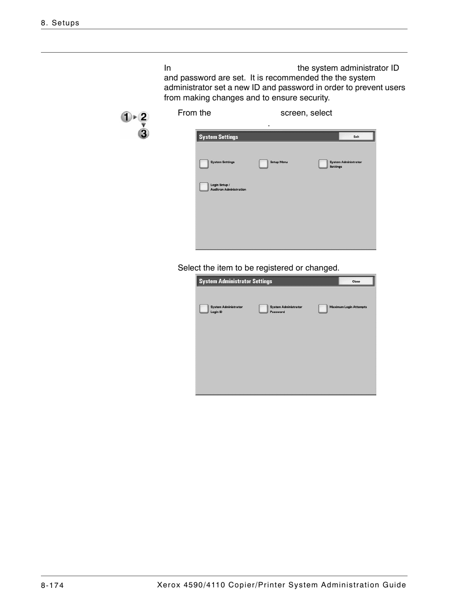 System administrator settings | Xerox 4590 User Manual | Page 332 / 402