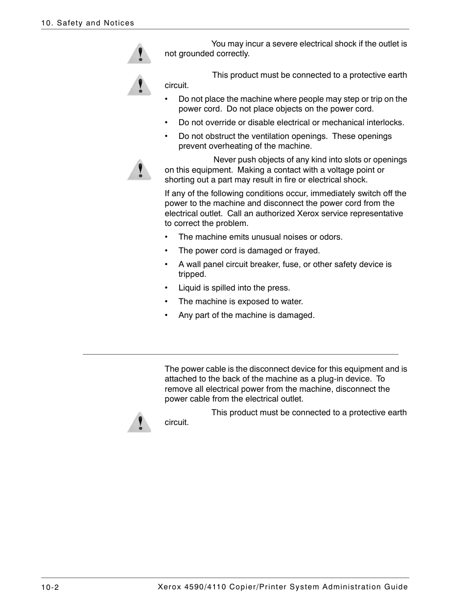 Disconnect device | Xerox 4590 User Manual | Page 380 / 402