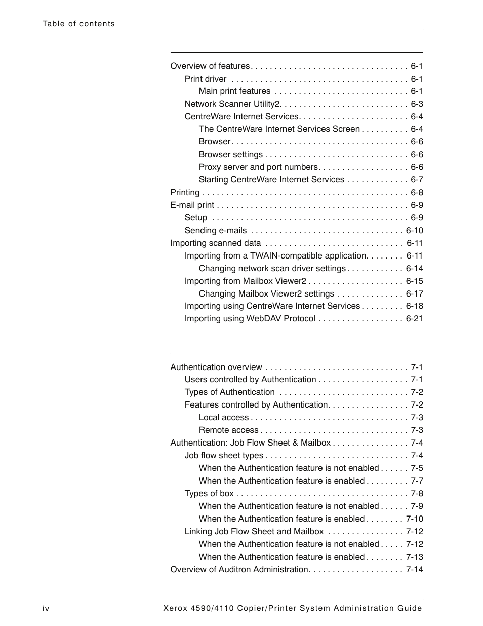 Xerox 4590 User Manual | Page 6 / 402