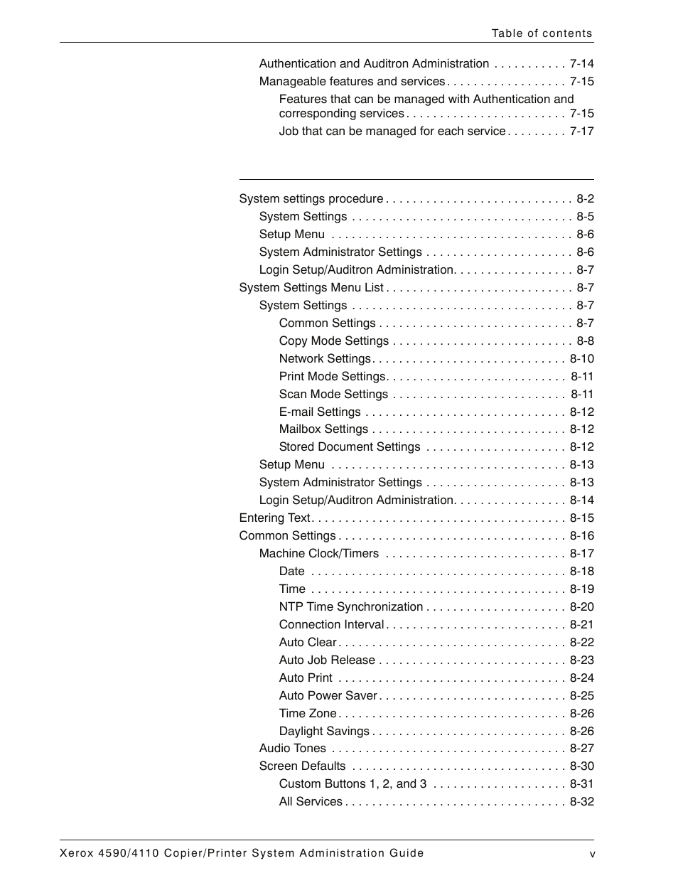 Xerox 4590 User Manual | Page 7 / 402