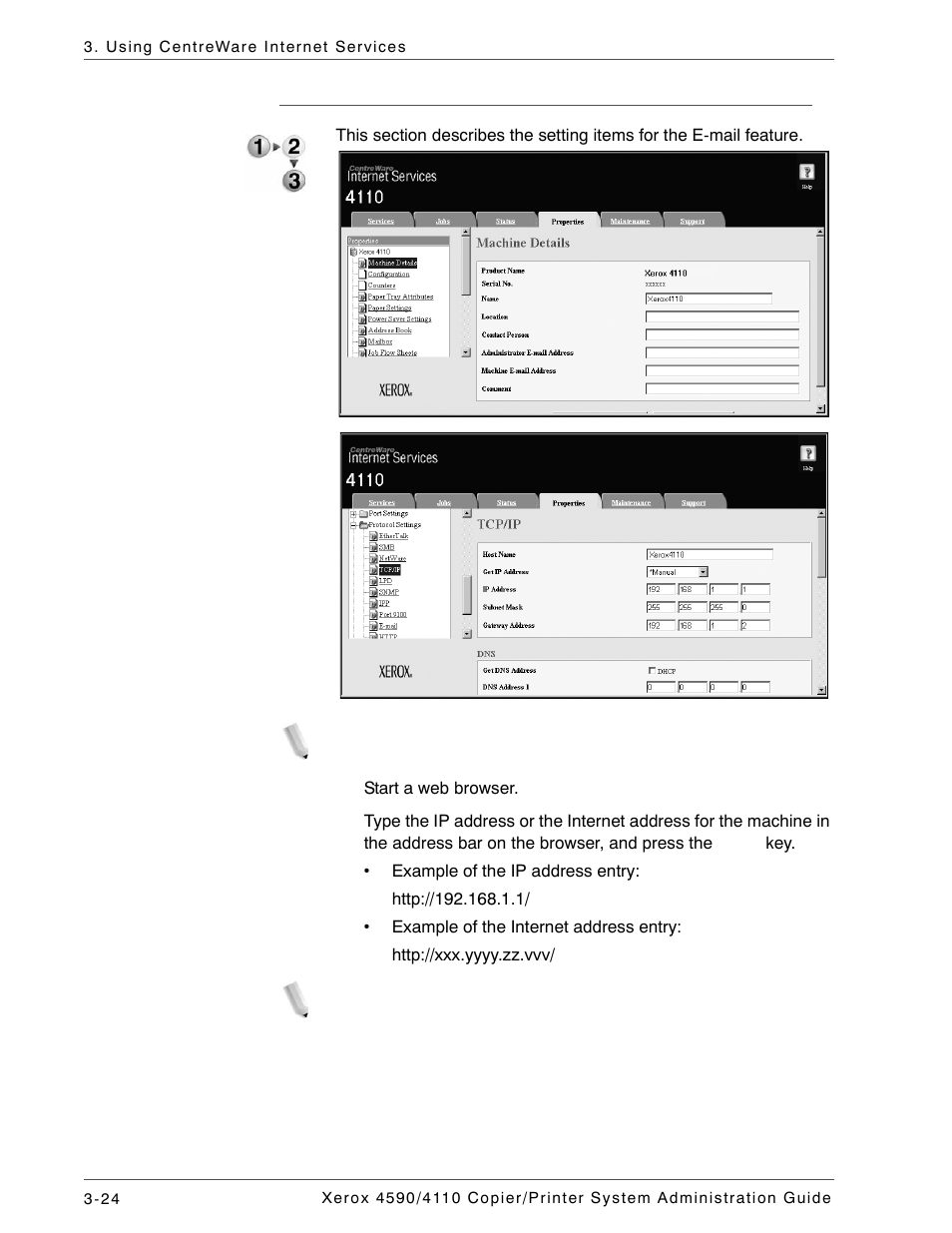 Setting items | Xerox 4590 User Manual | Page 72 / 402