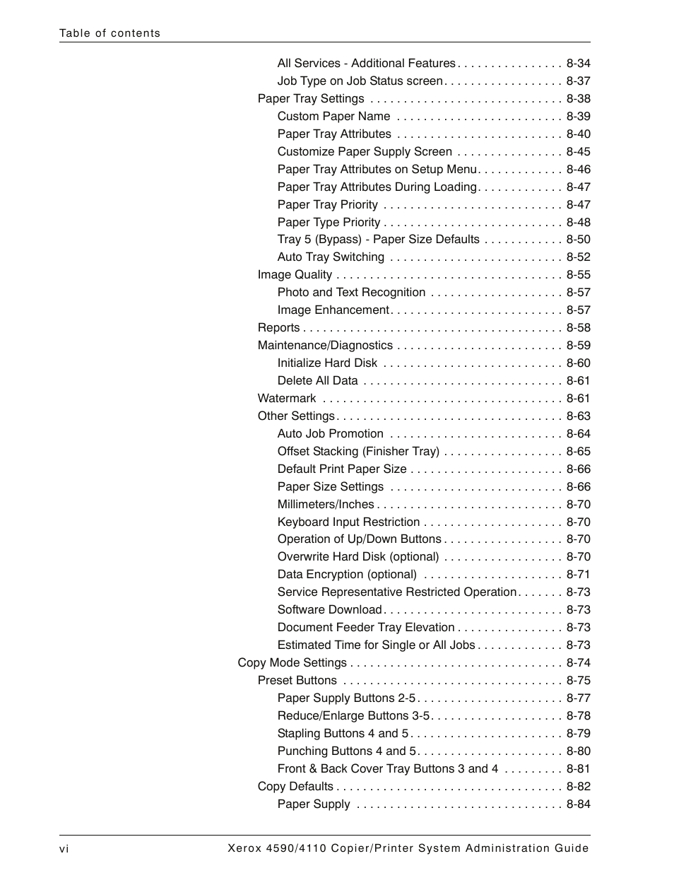 Xerox 4590 User Manual | Page 8 / 402