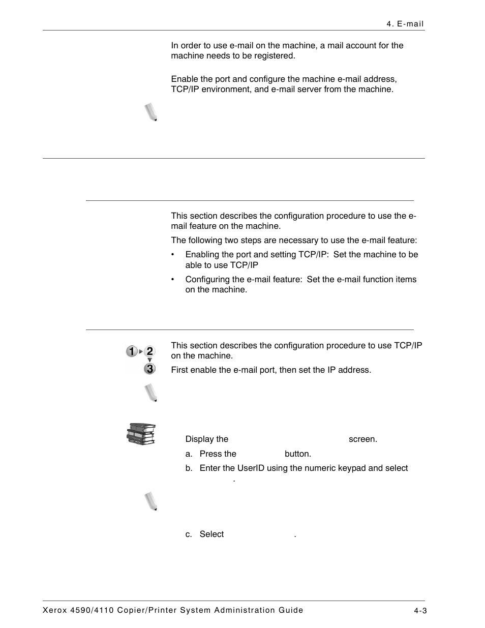 Configuration procedure, Overview, Enabling the ports and setting the ip addresses | Xerox 4590 User Manual | Page 85 / 402