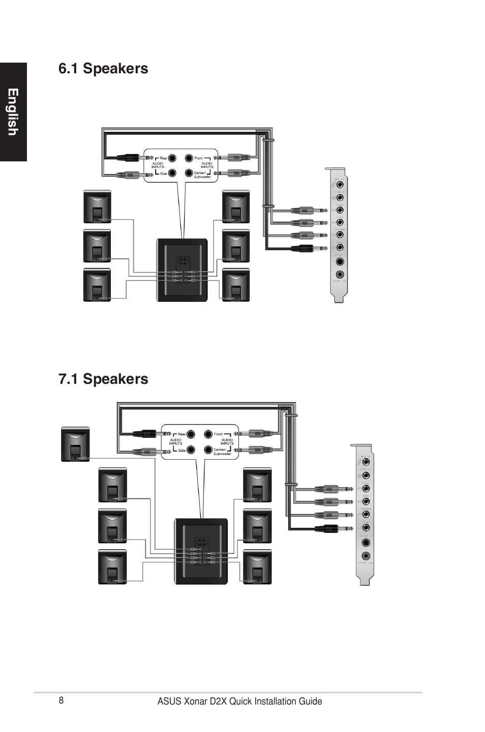 1 speakers 6.1 speakers | Asus E3360 User Manual | Page 8 / 10