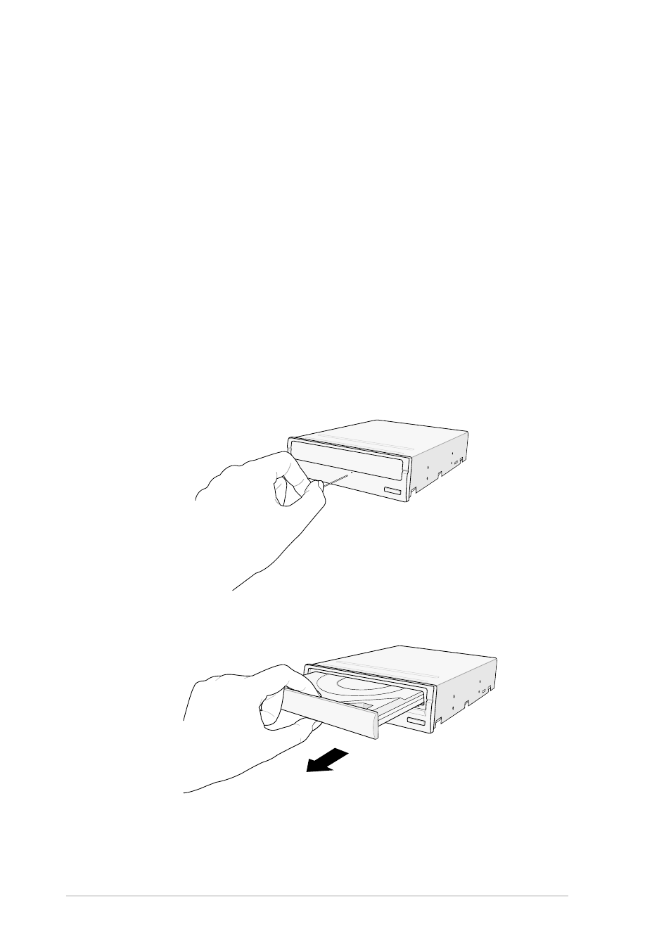 Using the emergency eject pinhole | Asus 40x/12x/48x CD-RW Drive CRW-4012A User Manual | Page 24 / 26