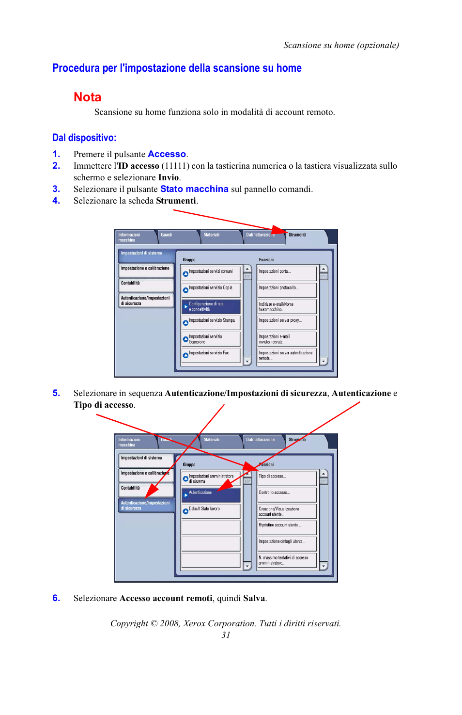 Nota | Xerox WorkCentre 7328-7335-7345-7346 con built-in controller-15108 User Manual | Page 101 / 208