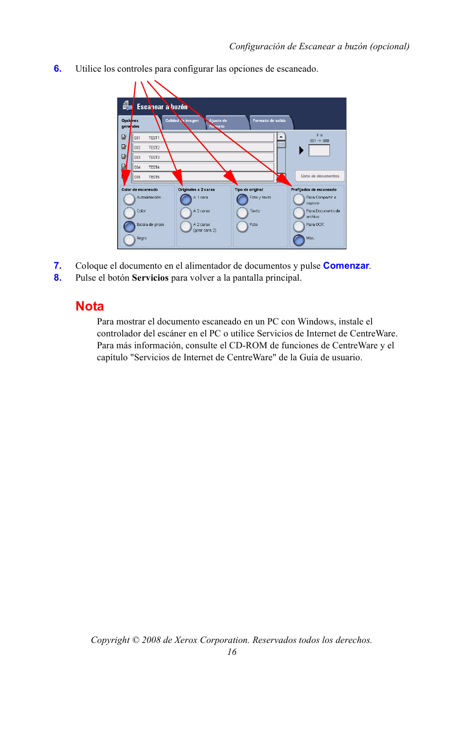 Nota | Xerox WorkCentre 7328-7335-7345-7346 con built-in controller-15108 User Manual | Page 156 / 208