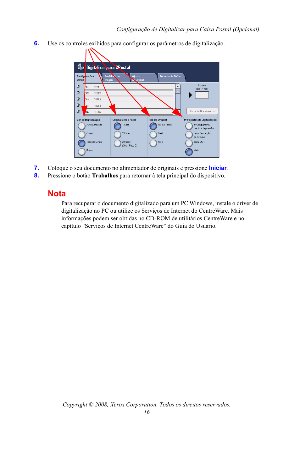 Nota | Xerox WorkCentre 7328-7335-7345-7346 con built-in controller-15108 User Manual | Page 190 / 208