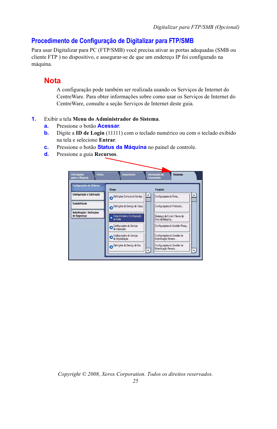 Nota | Xerox WorkCentre 7328-7335-7345-7346 con built-in controller-15108 User Manual | Page 199 / 208