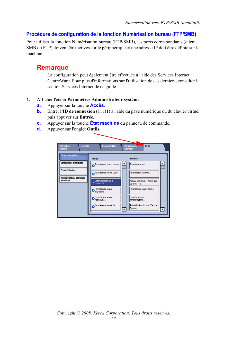 Remarque | Xerox WorkCentre 7328-7335-7345-7346 con built-in controller-15108 User Manual | Page 61 / 208