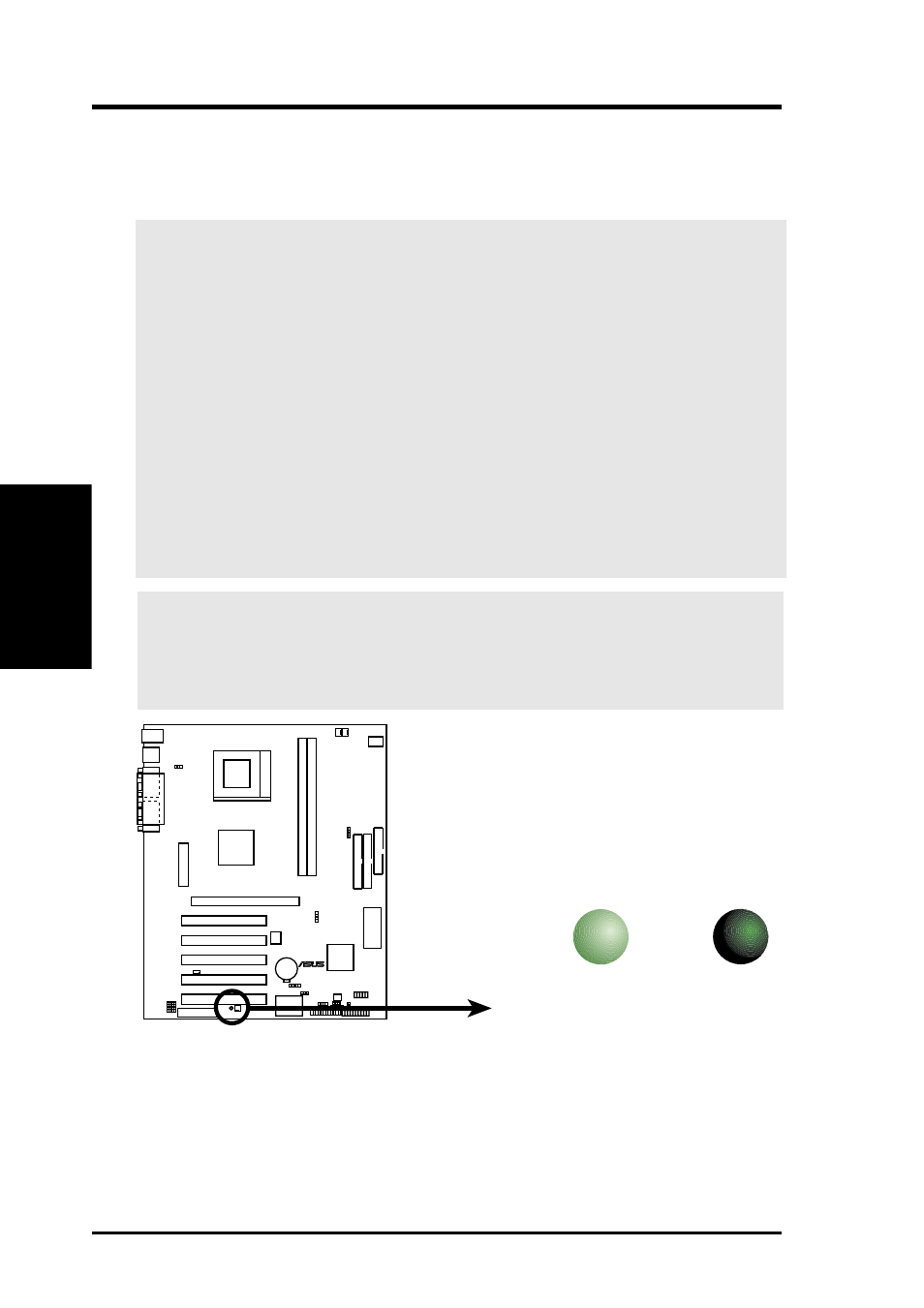 Hardware setup, 4 motherboard settings, A7m266 onboard led | Asus A7M266 User Manual | Page 18 / 102