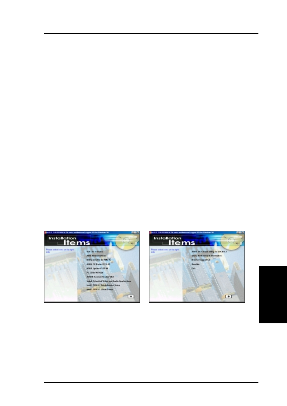 Software setup, 1 install operating system, 2 start windows | 3 a7 series motherboard support cd, 1 installation menu | Asus A7M266 User Manual | Page 83 / 102